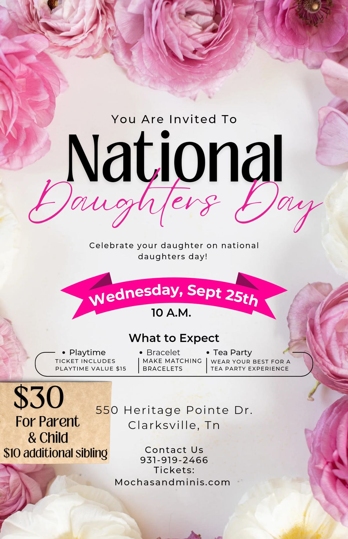 National Daughters Day Tea Party 