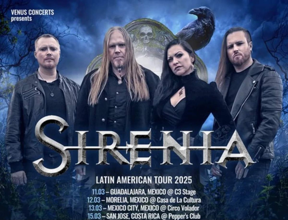 Sirenia Latin American Tour 2025.