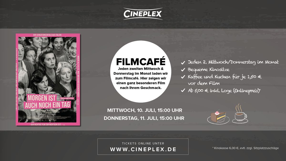 Filmcaf\u00e9: Morgen ist auch noch ein Tag