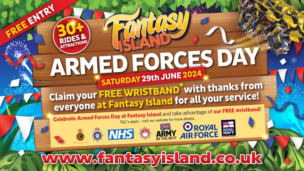FREE Wristbands for Armed Forces Day