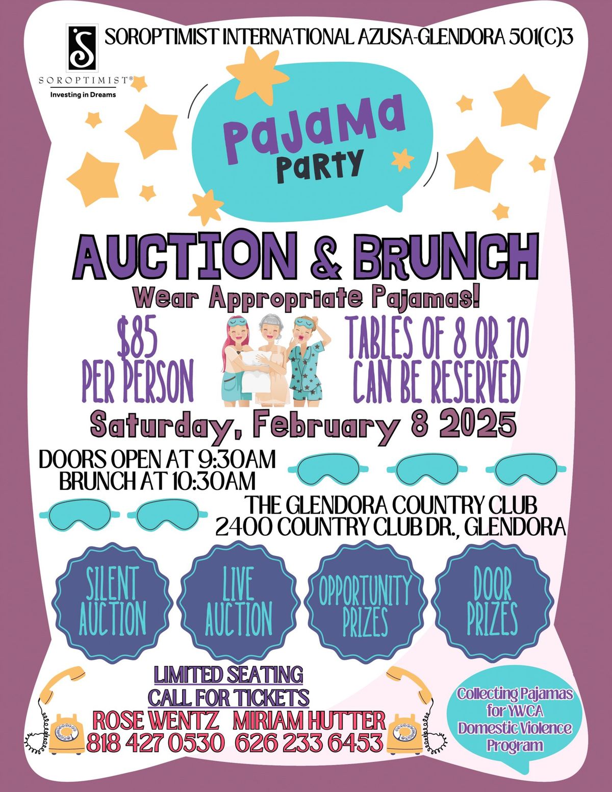 Soroptimist Pajama Party Brunch