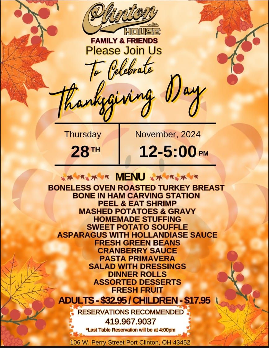 Thanksgiving Day Celebration - Clinton House