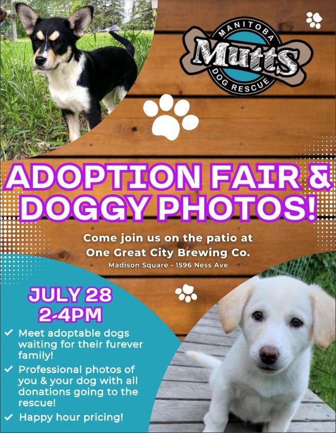 One Great City Brewing Co. Presents: Adoption Fair & Doggy Photos