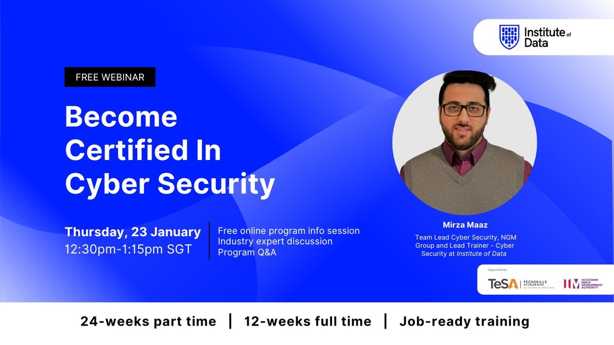 Webinar - Singapore Cyber Security Program - January 23