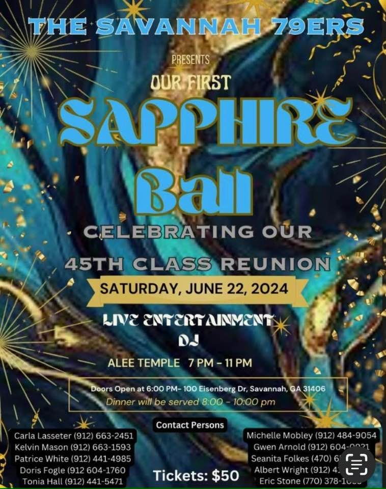 Sapphire Ball Sponsored by Savannah 79er\u2019s