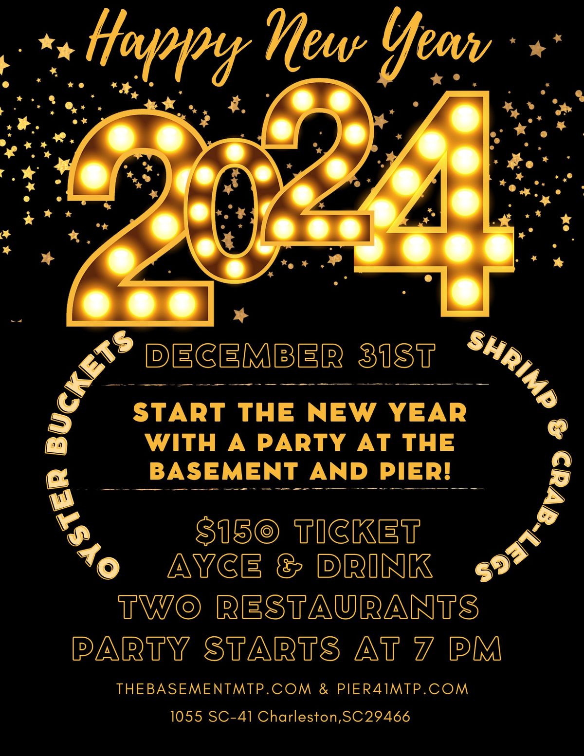 New Year's Eve Celebration at The Basement and Pier 41