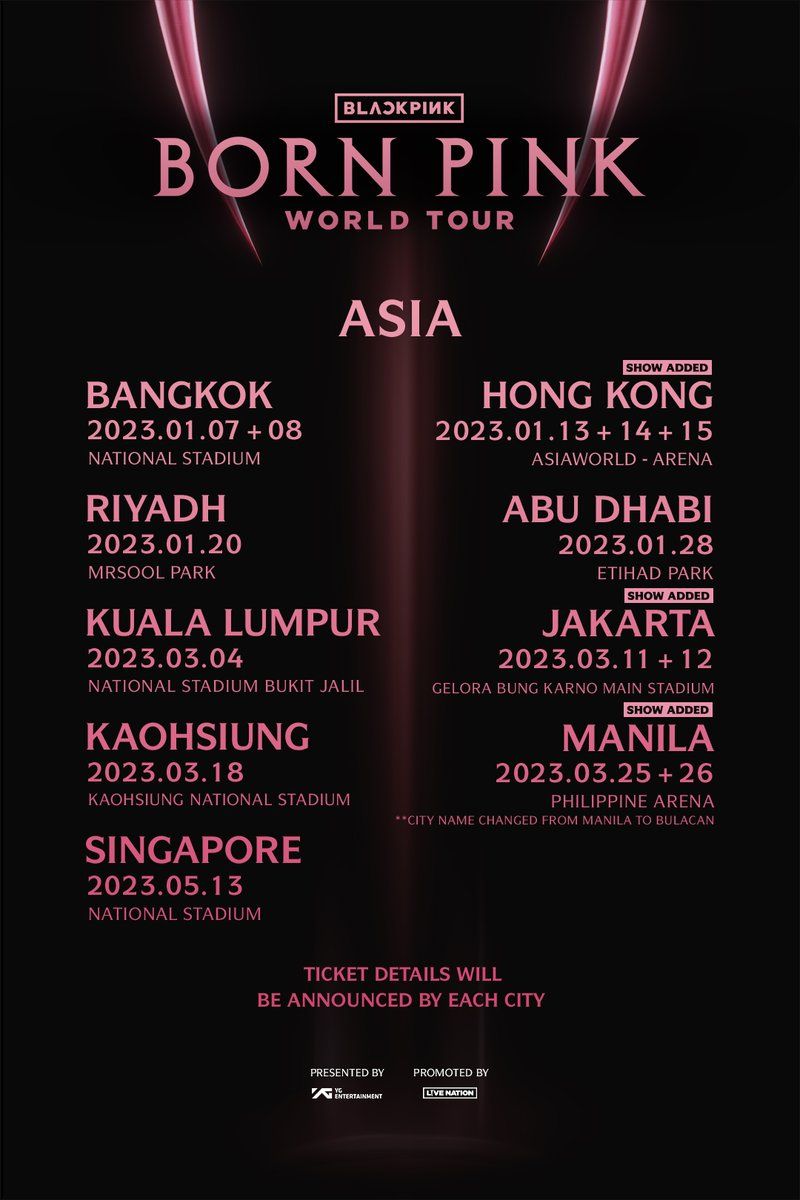 BLACKPINK Singapore Tickets