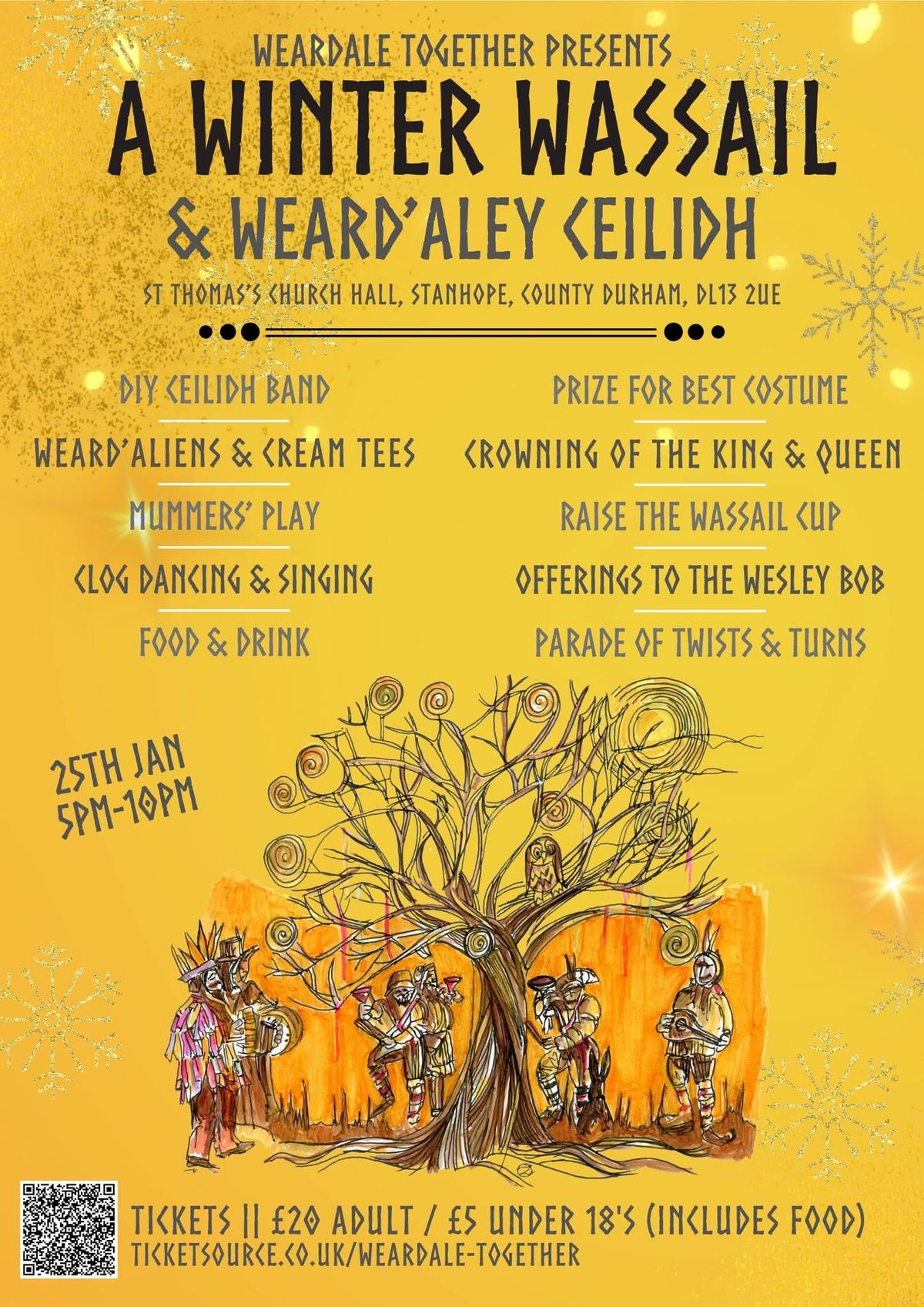 Weardale Together Presents: A Winter Wassail & Weard\u2019aley Ceilidh