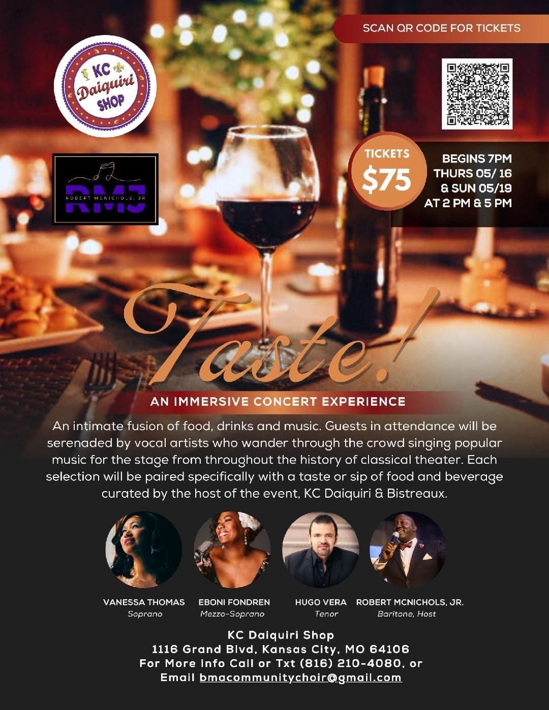 TASTE!: An immersive concert experience.