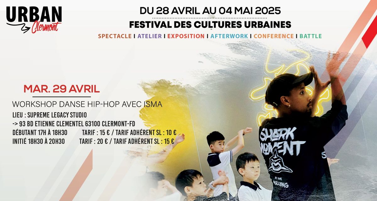 Urban Clermont 2025 | Workshop Hip-Hop avec Isma