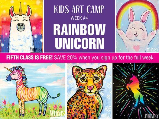 KIDS ART CAMP Rainbows & Unicorns Week