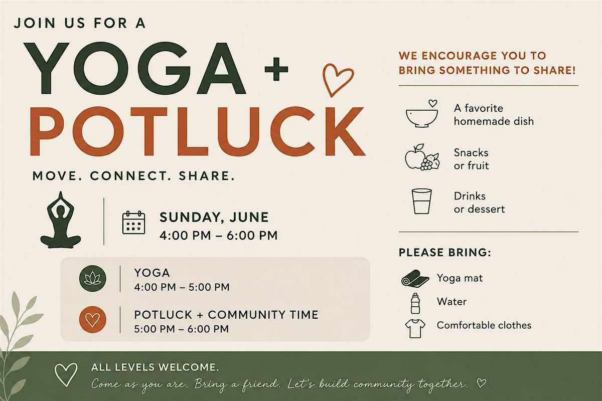 Community Yoga + Potluck Gathering