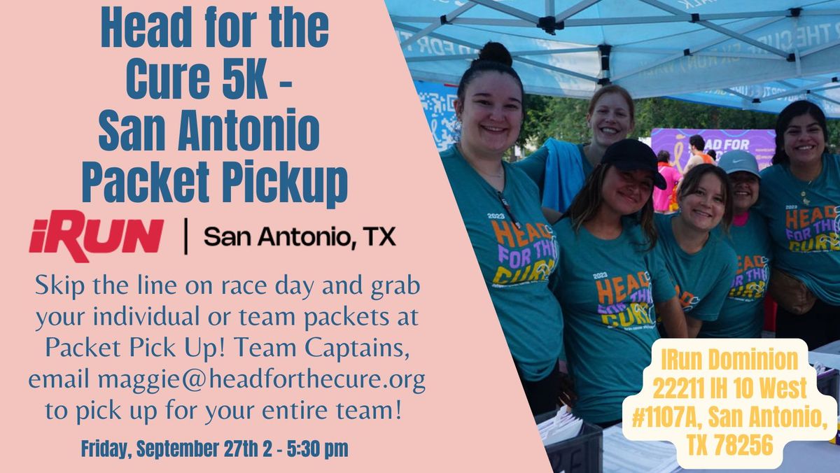 Head for the Cure 5K - San Antonio Packet Pickup