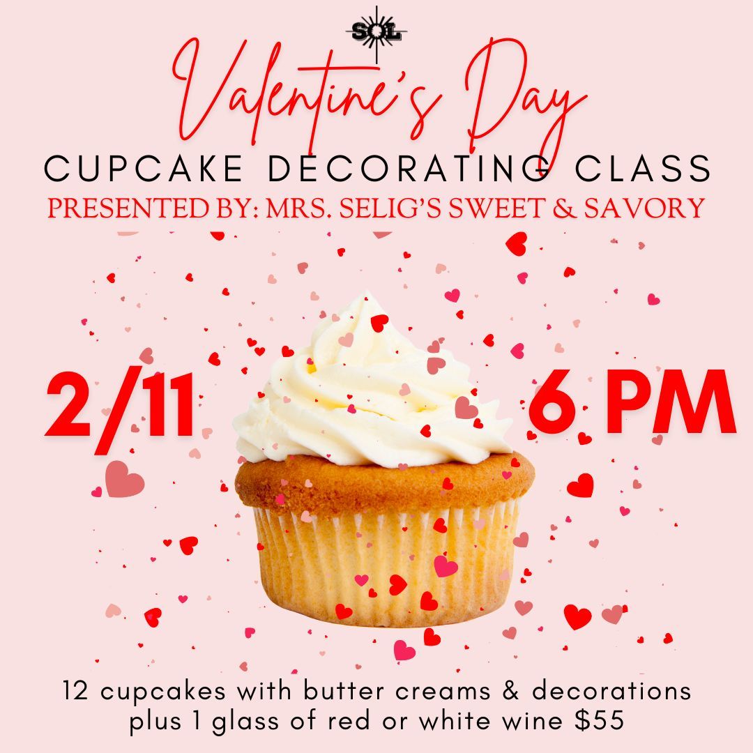 Valentine's Day Cupcake Decorating Class 