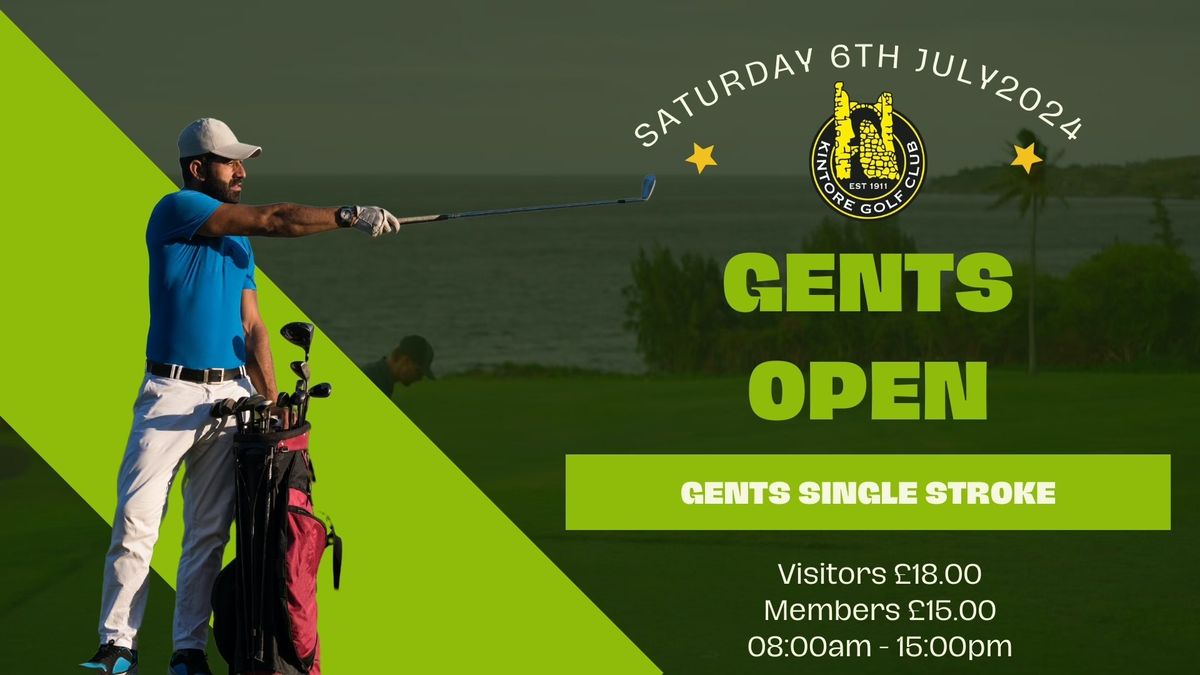 Gents Open (Gents Single Stroke)