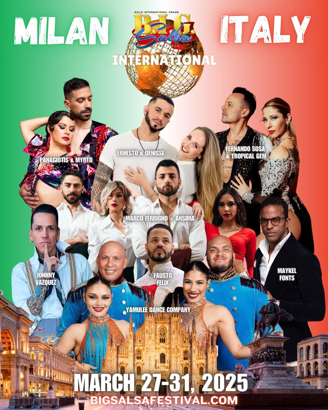 BIG International Milan, Italia SALSA & BACHATA LATIN DANCE FESTIVAL