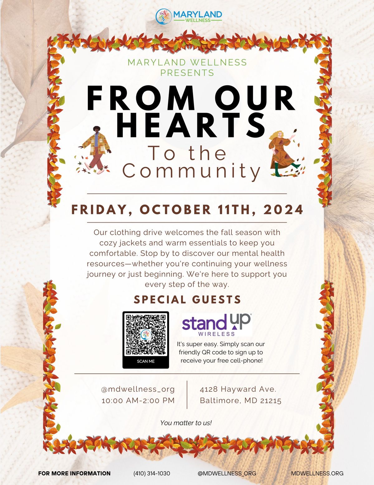 Baltimore's From Our Hearts To the Community Clothing Event