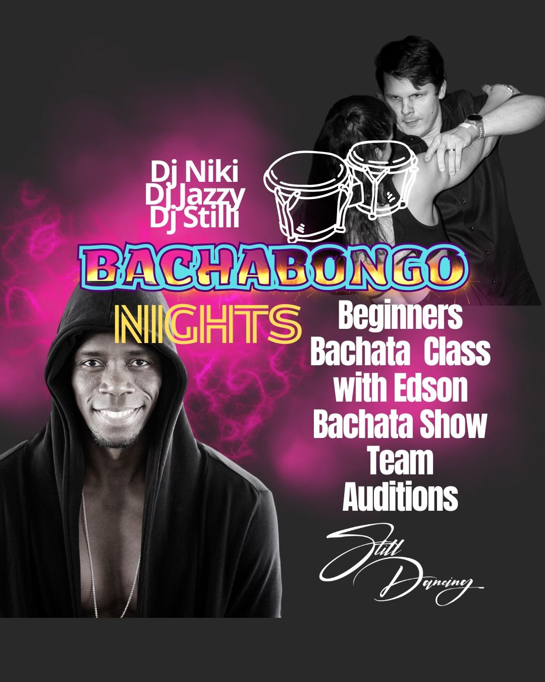 Bachabongo Bachata Nights @ Beginners Bachata class with Edson \/ Bachata Show Team Auditions \u2b50\ufe0f