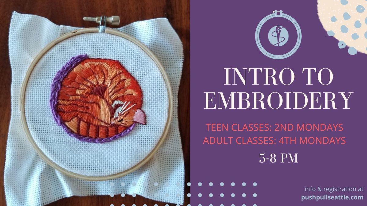 Intro to Embroidery