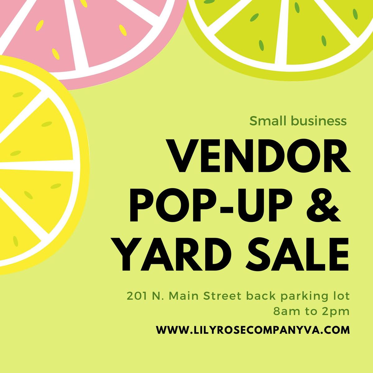 Vendor Pop-up & Yard sale 