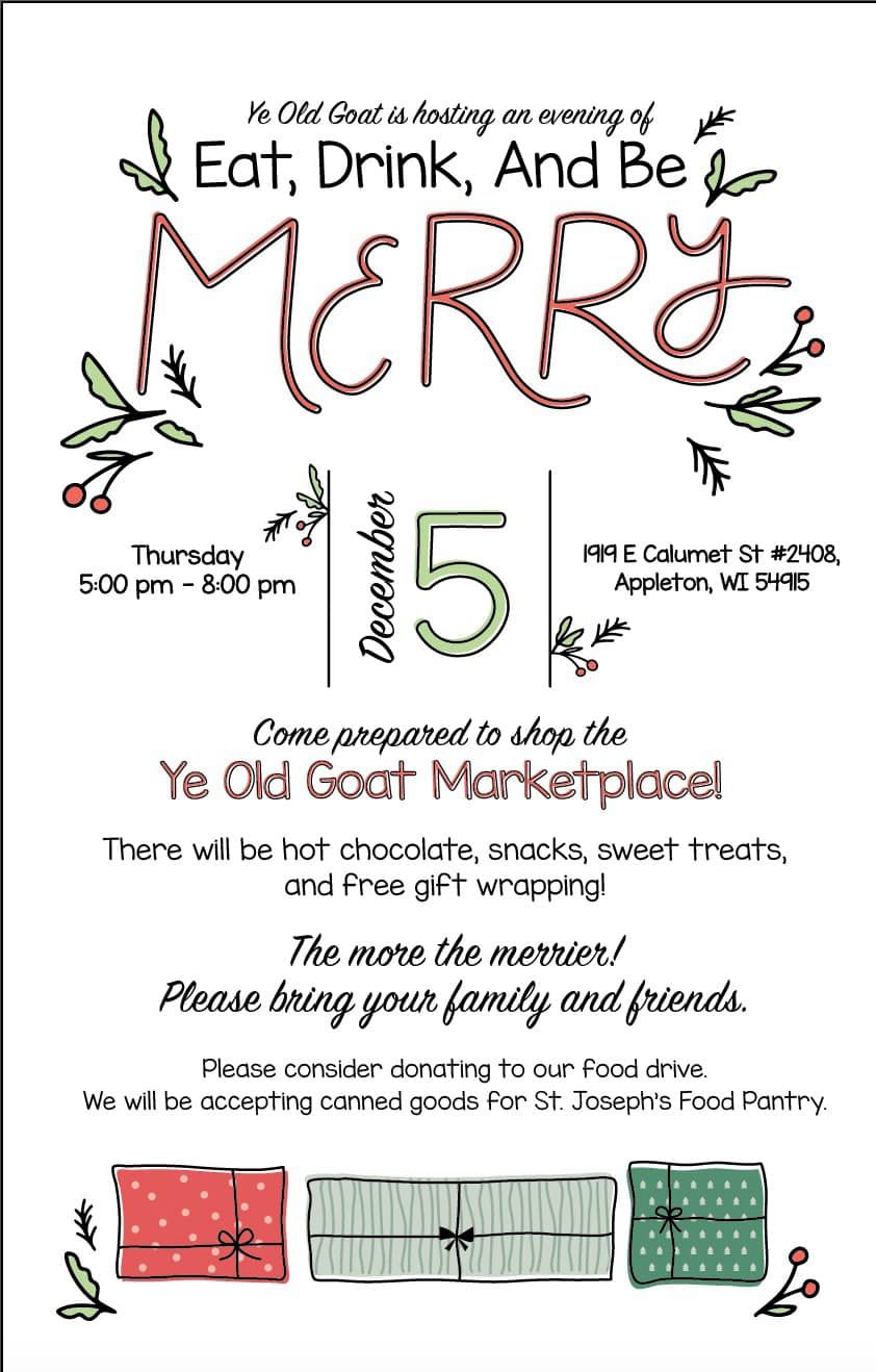 A December evening at Ye old goat Marketplace