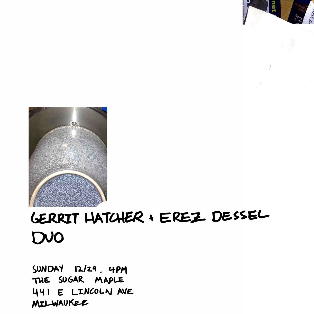 Gerrit Hatcher | Erez Dessel Duo