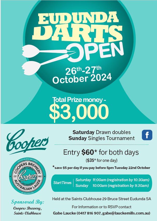 Eudunda Darts Open