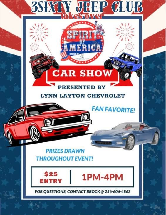3Sixty Jeep Club takes over the Spirit of America Car Show presented by Lynn Layton