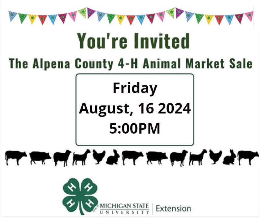Alpena County 2024 4-H Animal Market Sale 