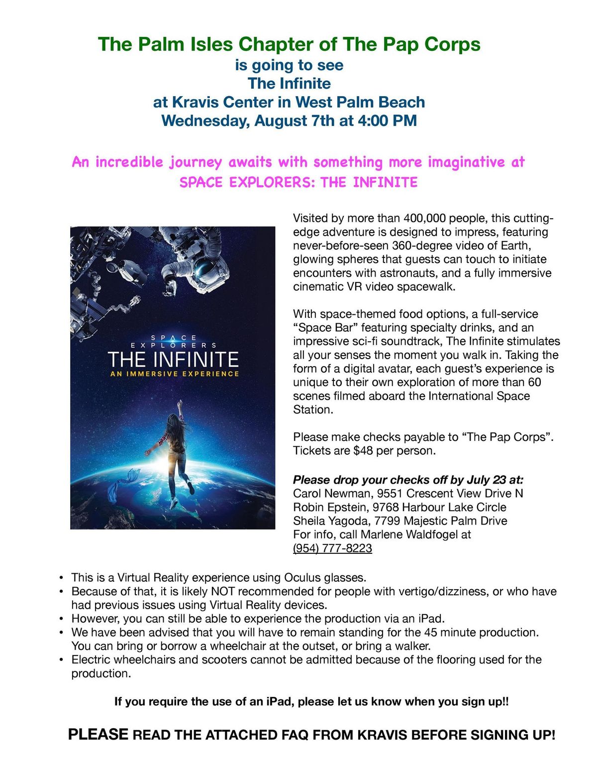 The Infinite at Kravis Center in West Palm Beach