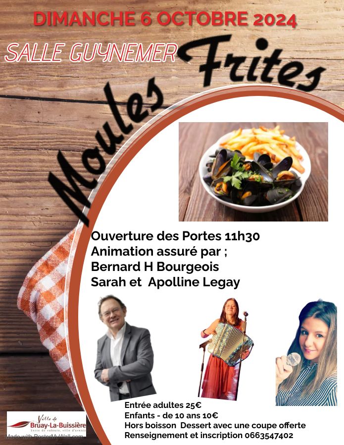 Apr\u00e8s midi moules frites 