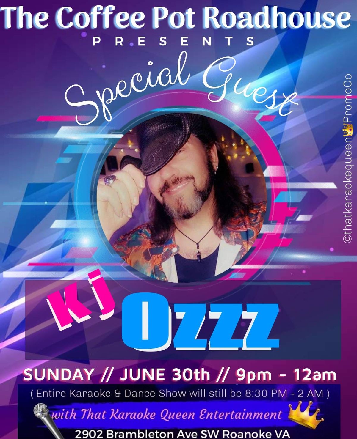 Sunday Karaoke with Special Guest KJ Ozzz