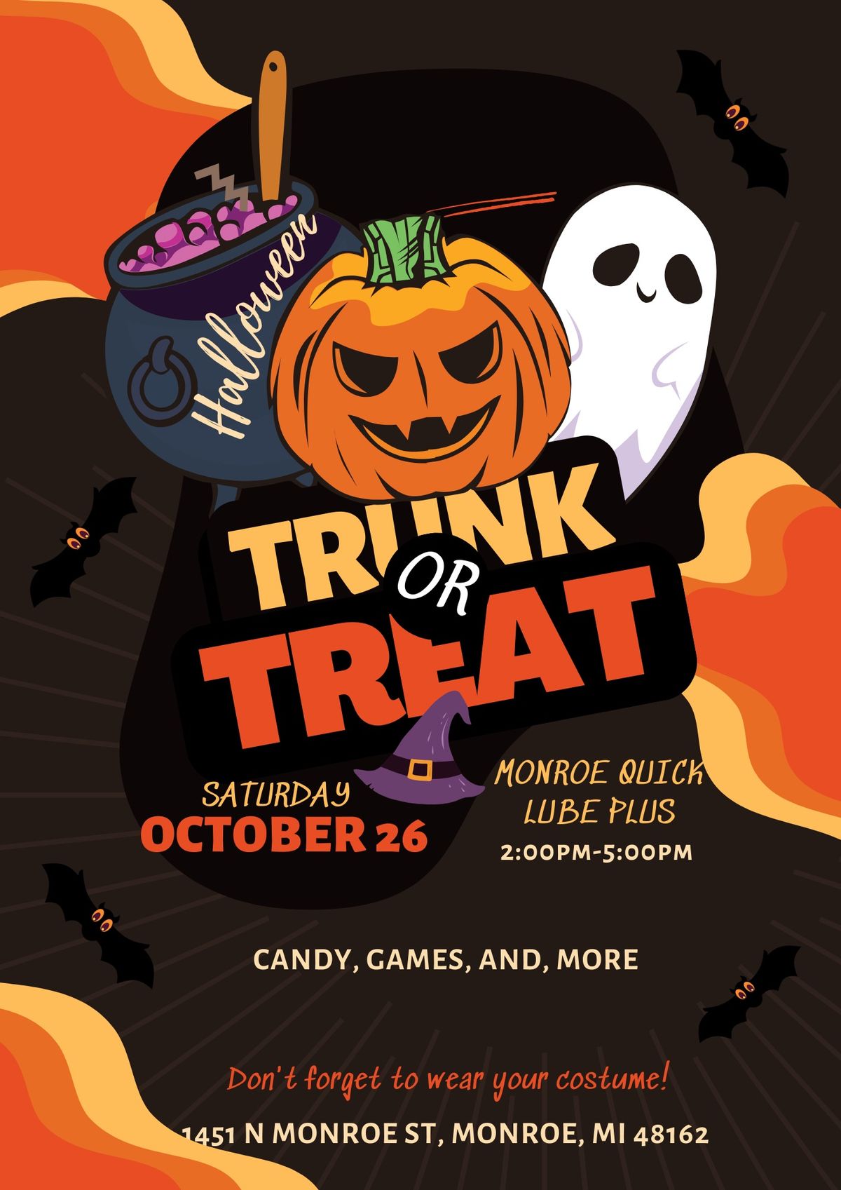 Trunk or Treat at Monroe Quick Lube Plus