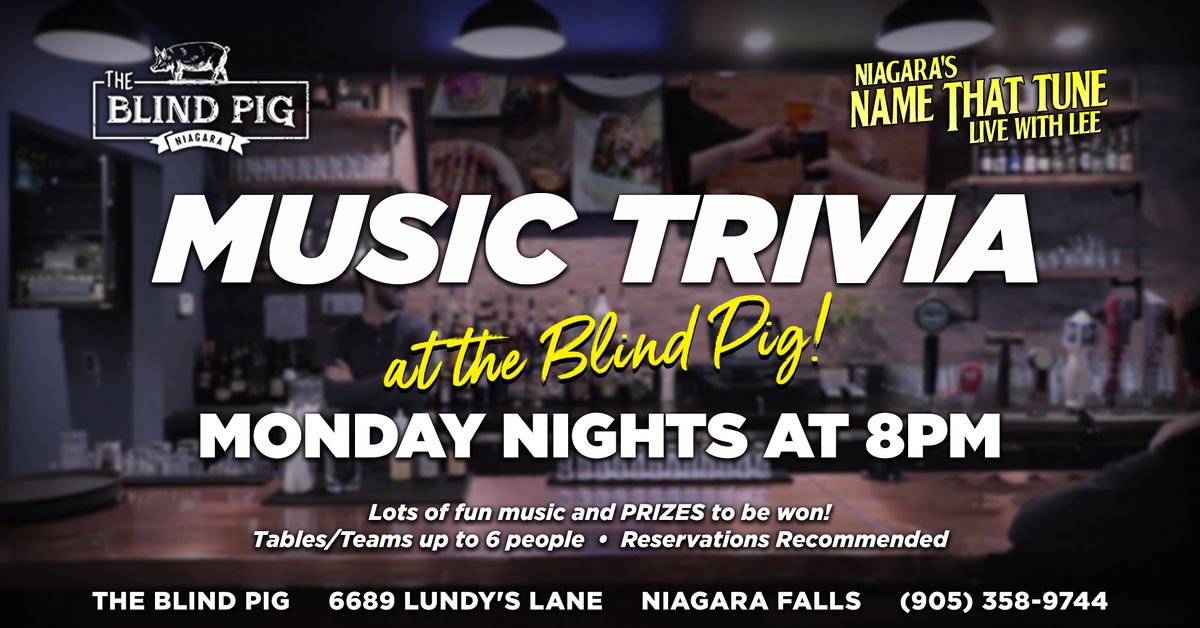 Niagara's Name That Tune Music Trivia at the Blind Pig!