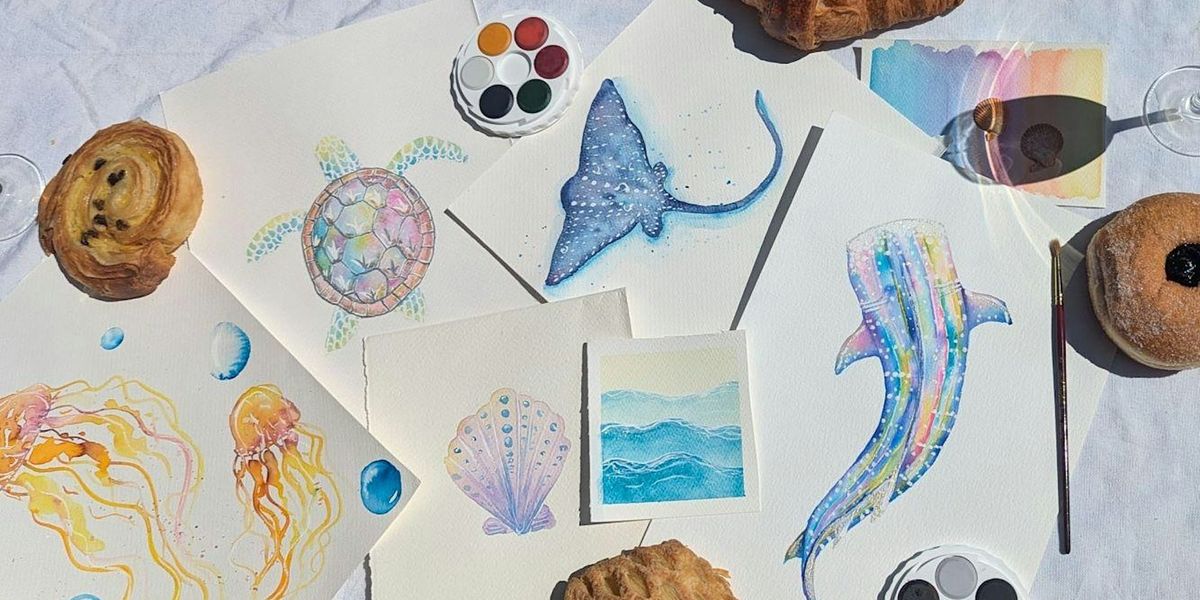 Painting & Pastries - Watercolour Oceans & Sealife