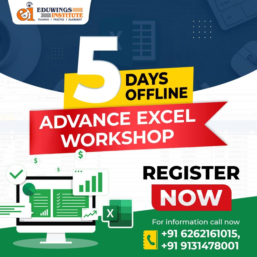 5 Days Offline Advanced Excel Workshop! \ud83d\ude80