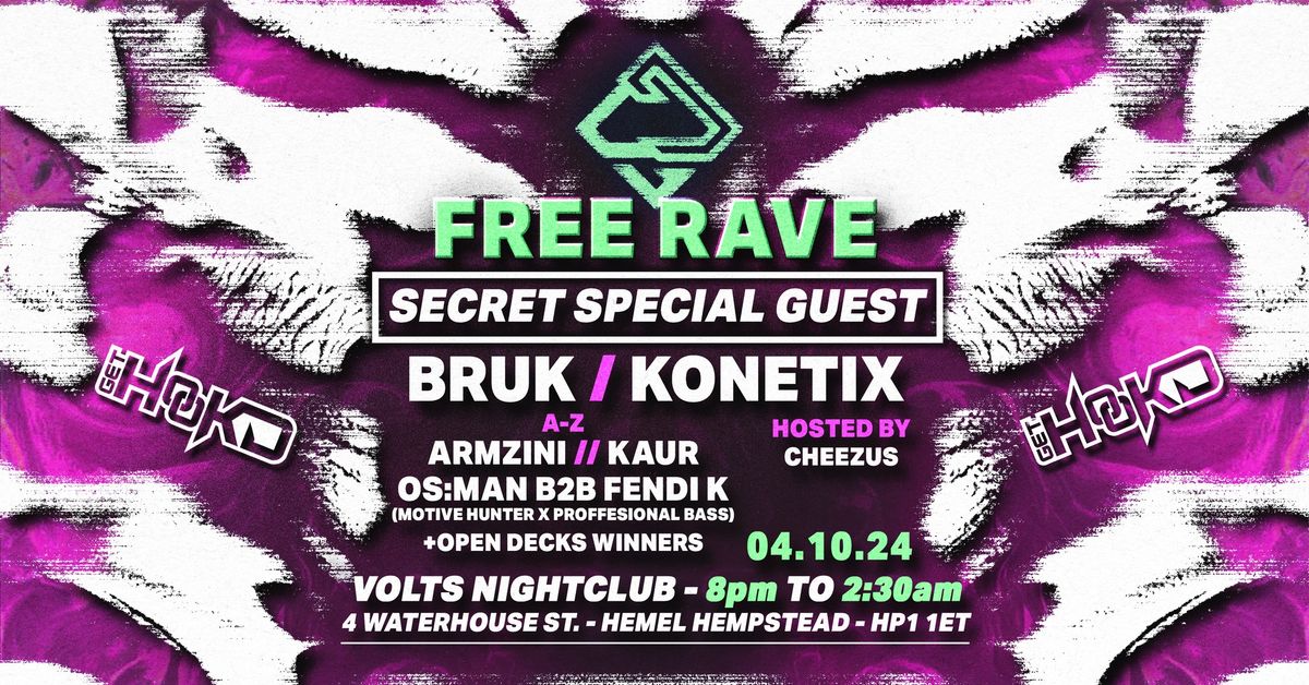 FREE RAVE FRIDAY - Bruk \/ Konetix & Secret Special Guest