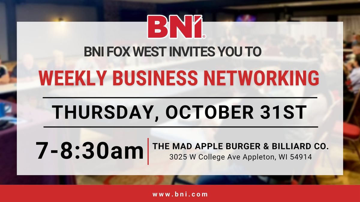 BNI Weekly Business Networking