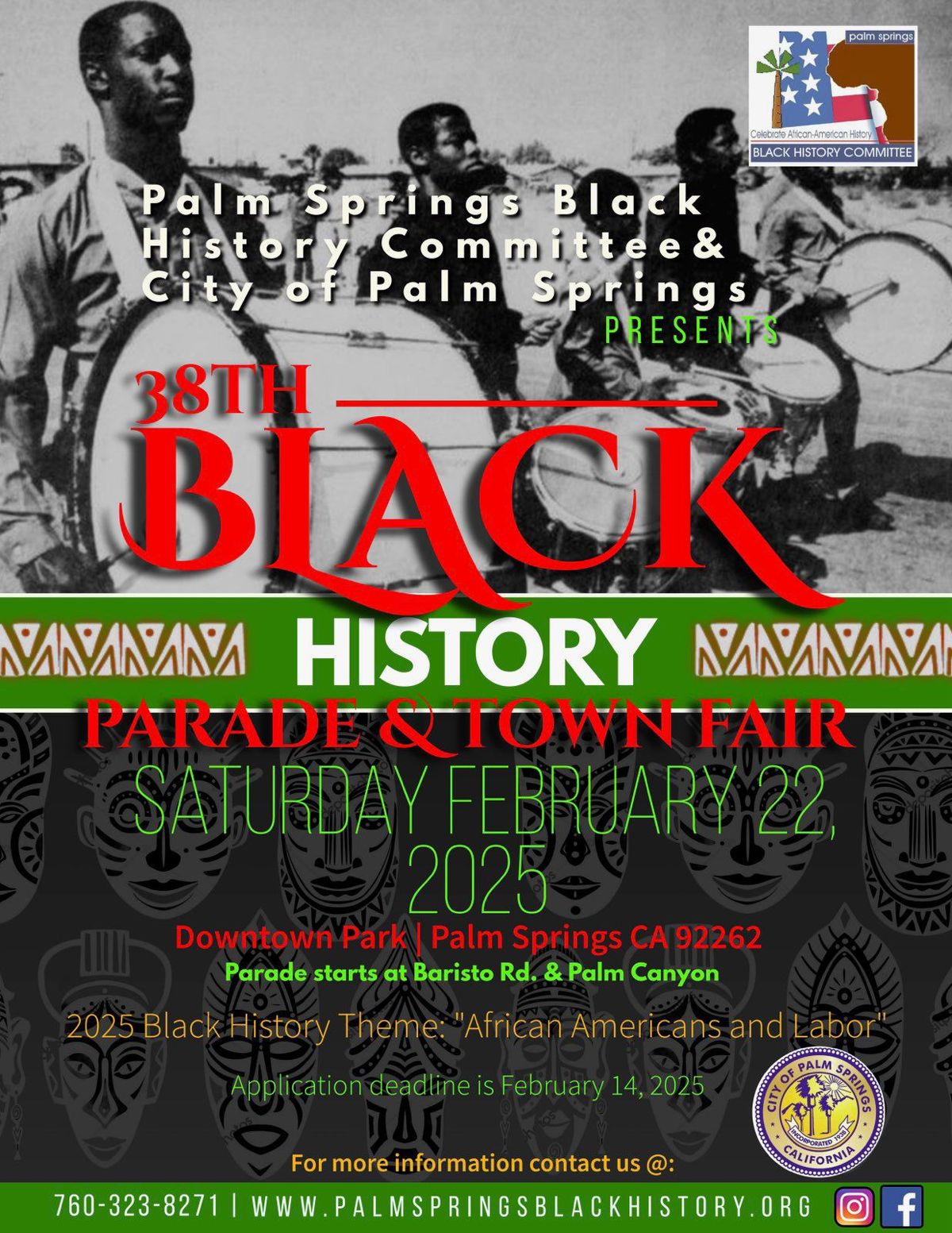 38th Annual Palm Springs Black History Parade & Town Fair