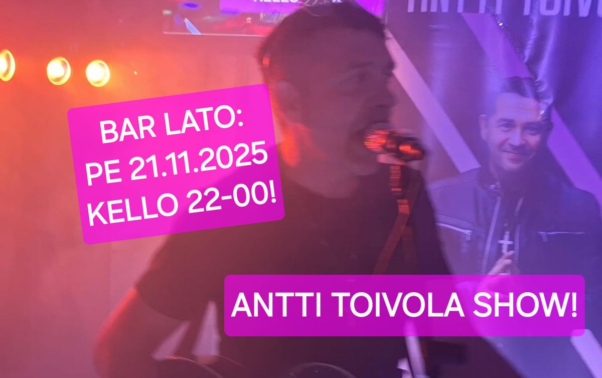 Live-musaa\/Antti Toivola Bar Ladossa Pe 21.11.2025. kello 22-00