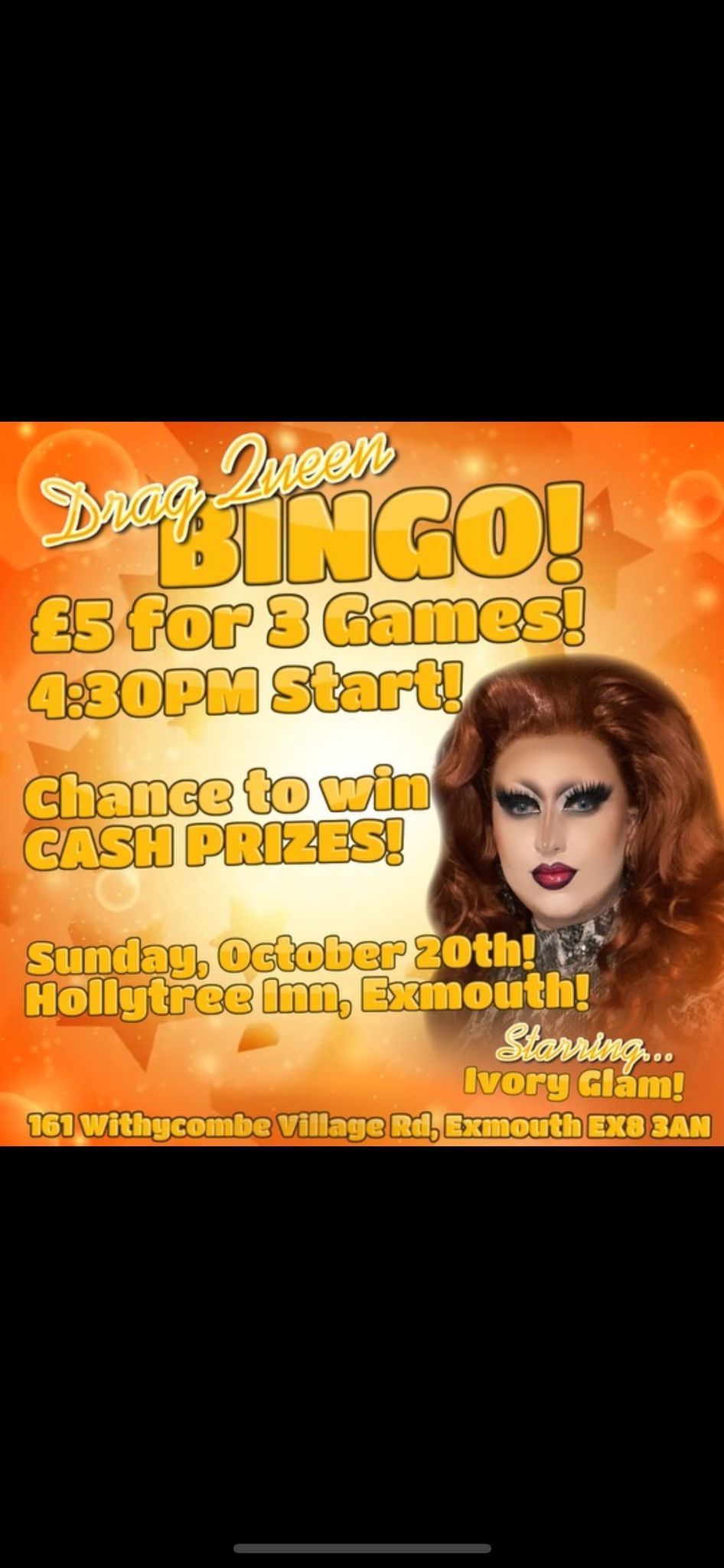 Drag bingo with Ivory Glam! 