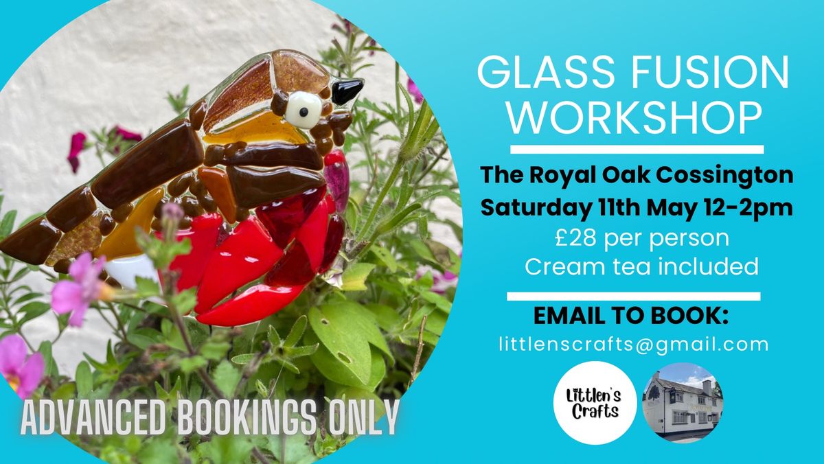 Glass Fusion Workshop at The Royal Oak Cossington