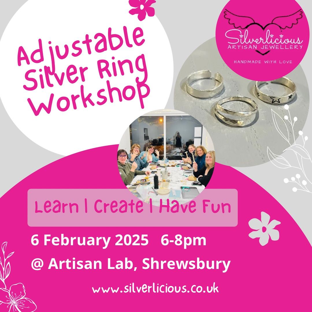 Adjustable Silver Ring Jewellery Making Workshop 