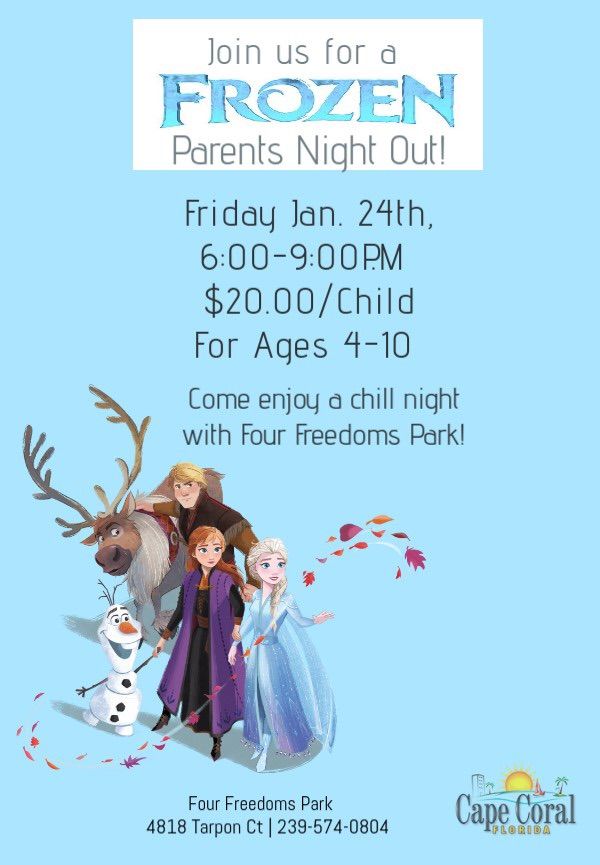 Frozen Parent\u2019s Night Out 