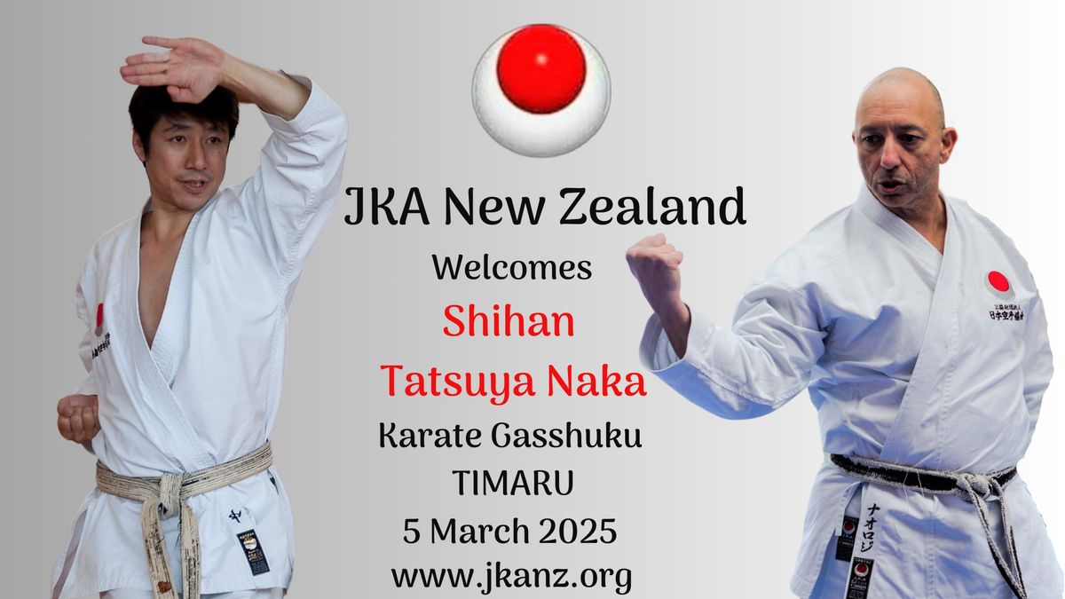 JKANZ Karate Gasshuku with Shihan Tatsuya Naka - TIMARU