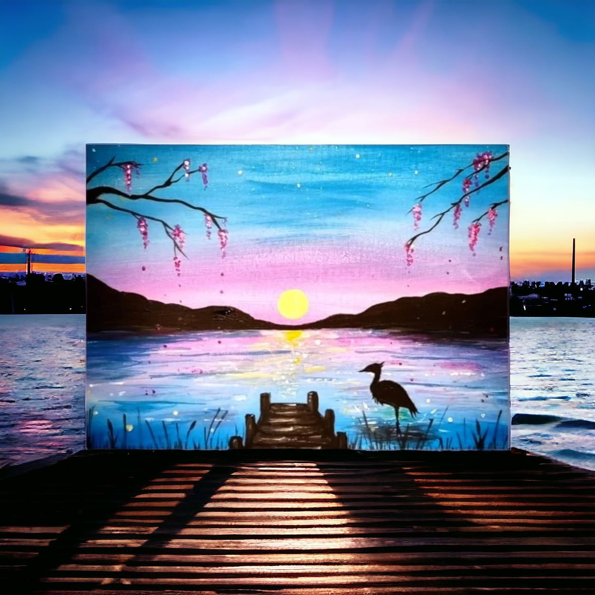 Nailsworth - Paint & Sip Pink Petal Lake 