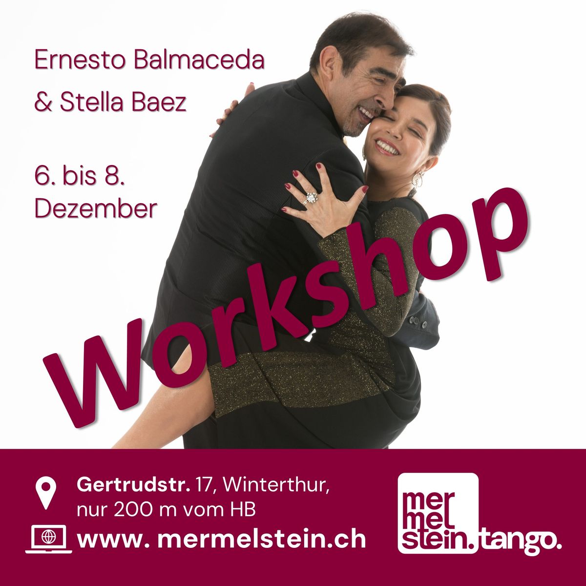 Tango Workshop mit Ernesto Bslmaceda & Stella Baez in Winterthur