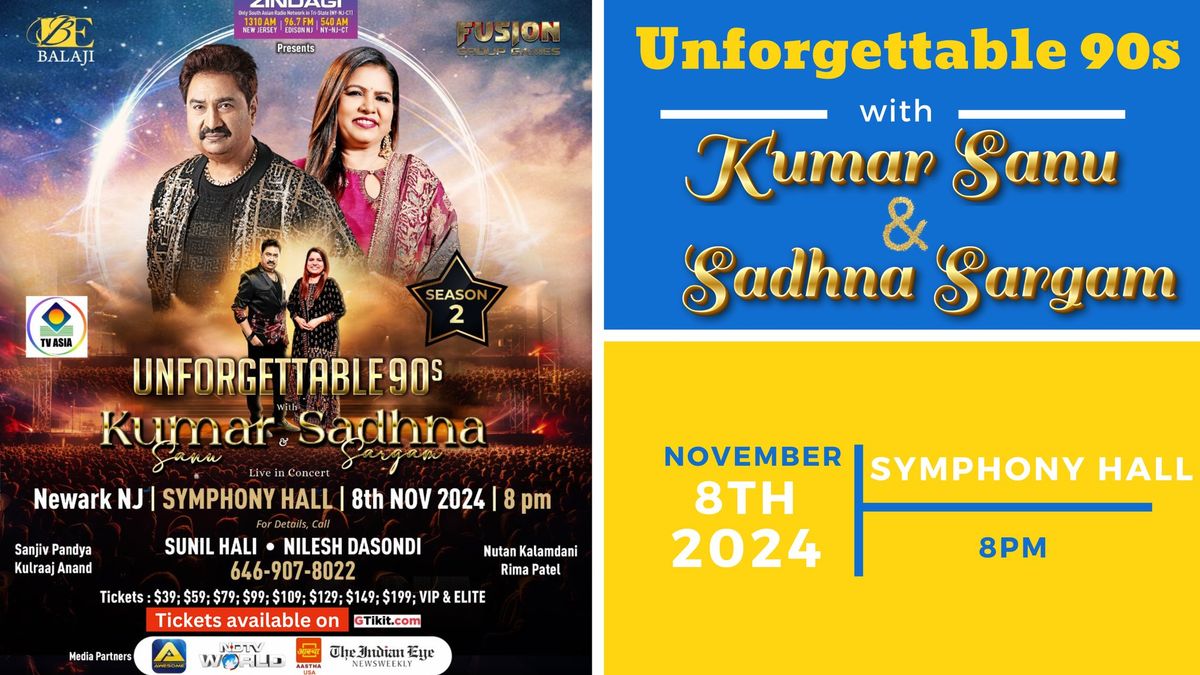 Unforgettable  90's with KUMAR SANU & SADHNA SARGAM