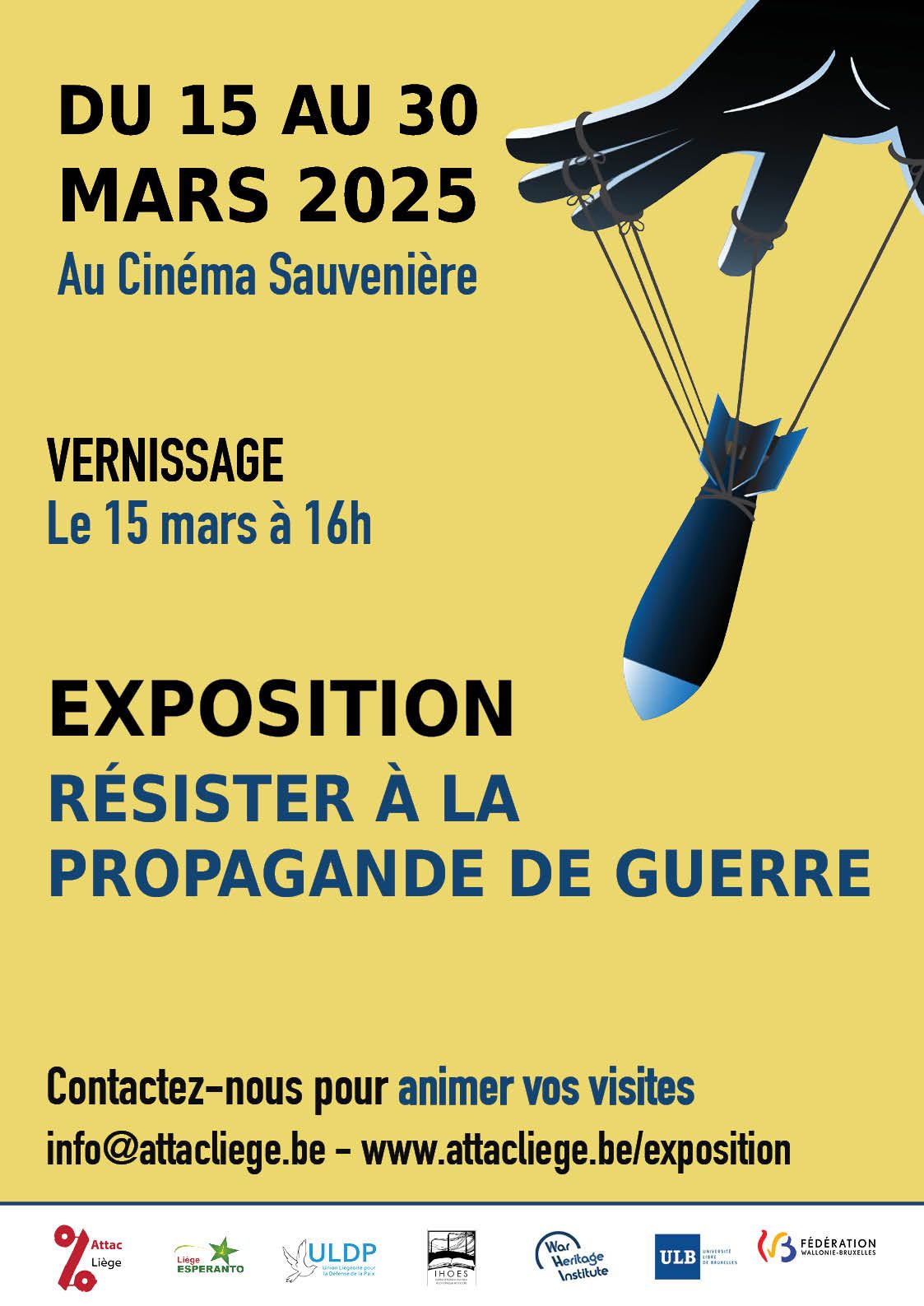 Vernissage exposition : R\u00e9sister \u00e0 la propagande de guerre