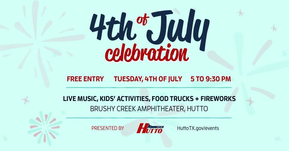 4th of July Celebration, Brushy Creek Amphitheater, Hutto, 4 July 2023